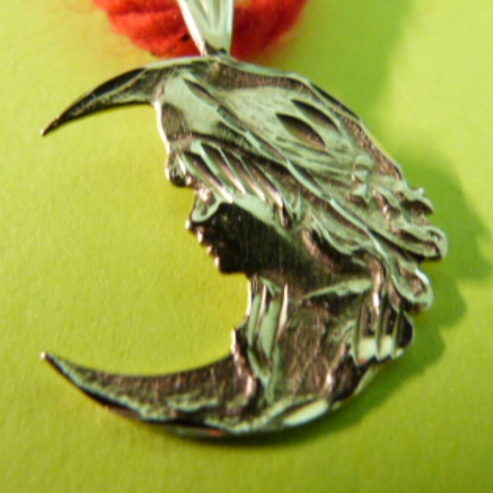 14k gold "Woman in the Moon"